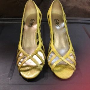 CARLOS SANTANA caged heels